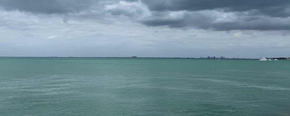 Vue sur l'océan depuis Key Biscayne