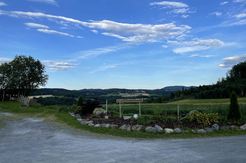 La campagne derrière la Munkeby Herberge