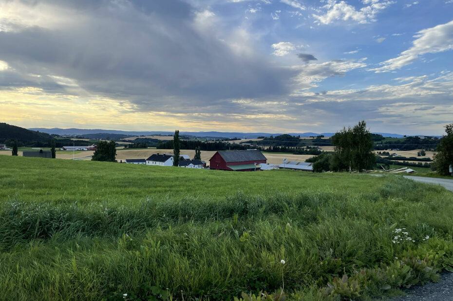 À Munkeby, sur les hauteurs de Levanger