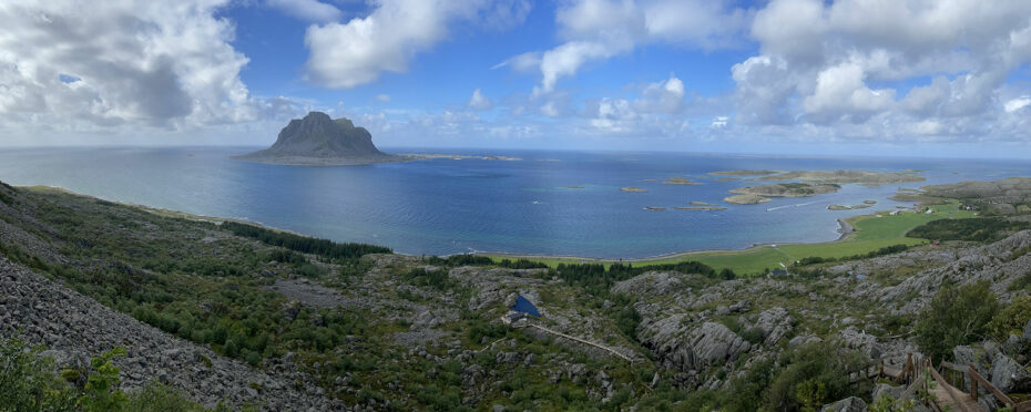 Vue panoramique depuis la randonnée aux marches de Vegatrappa