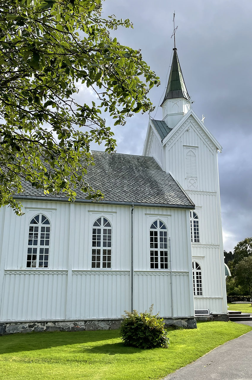 L'église en bois de Gladstad sur l'île de Vega