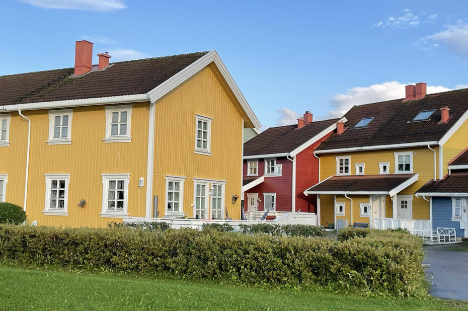 Les maisons colorées de Moholmen