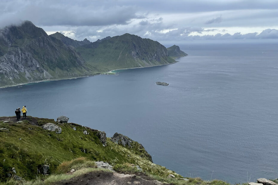 Une pause bien méritée au sommet de l'Offersøykammen