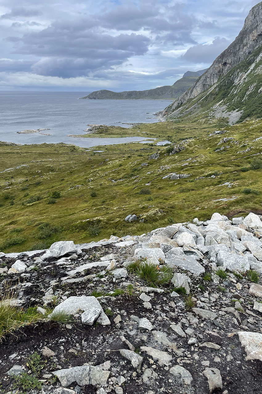 Tout du long, la vue est magnifique sur la mer de Norvège