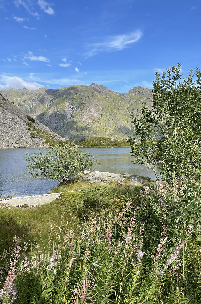 Décor idyllique entre mer et montagne