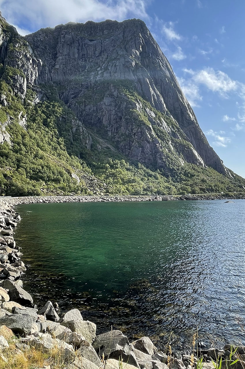 Le long de la route qui conduit à Eggum