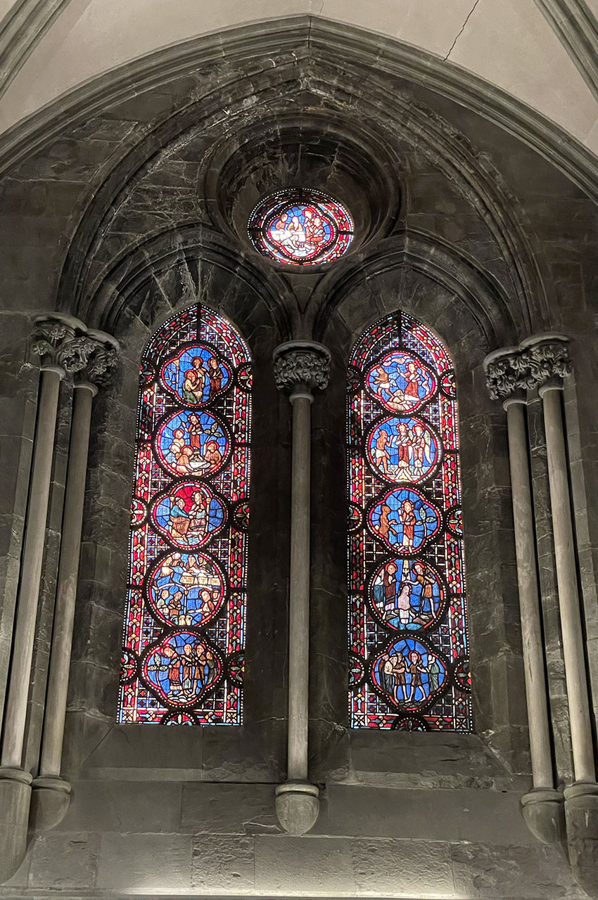 Un vitrail de la cathédrale de Nidaros