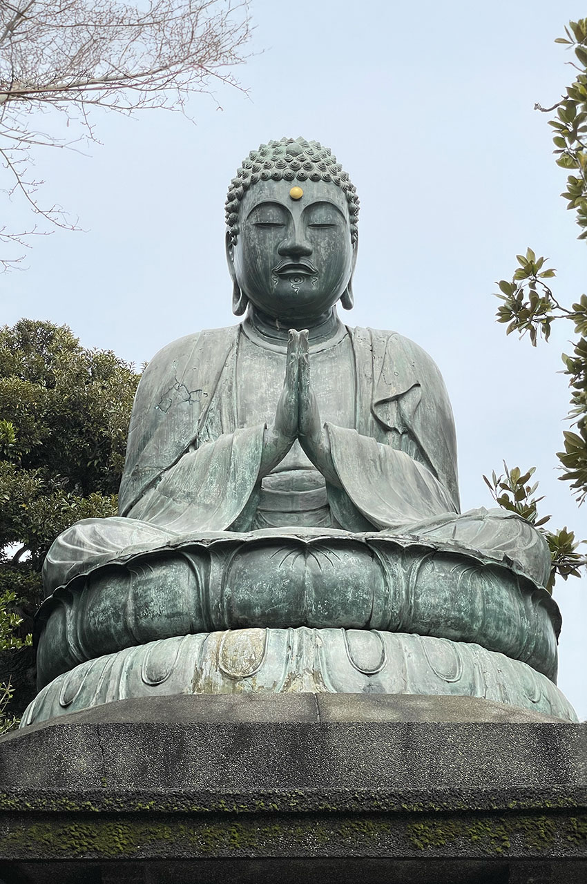 Statue en bronze de Bouddha assis