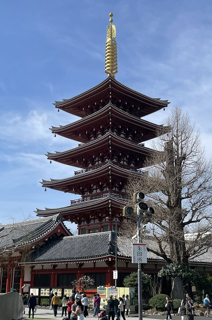 Pagode à 5 étages du temple Senso-ji