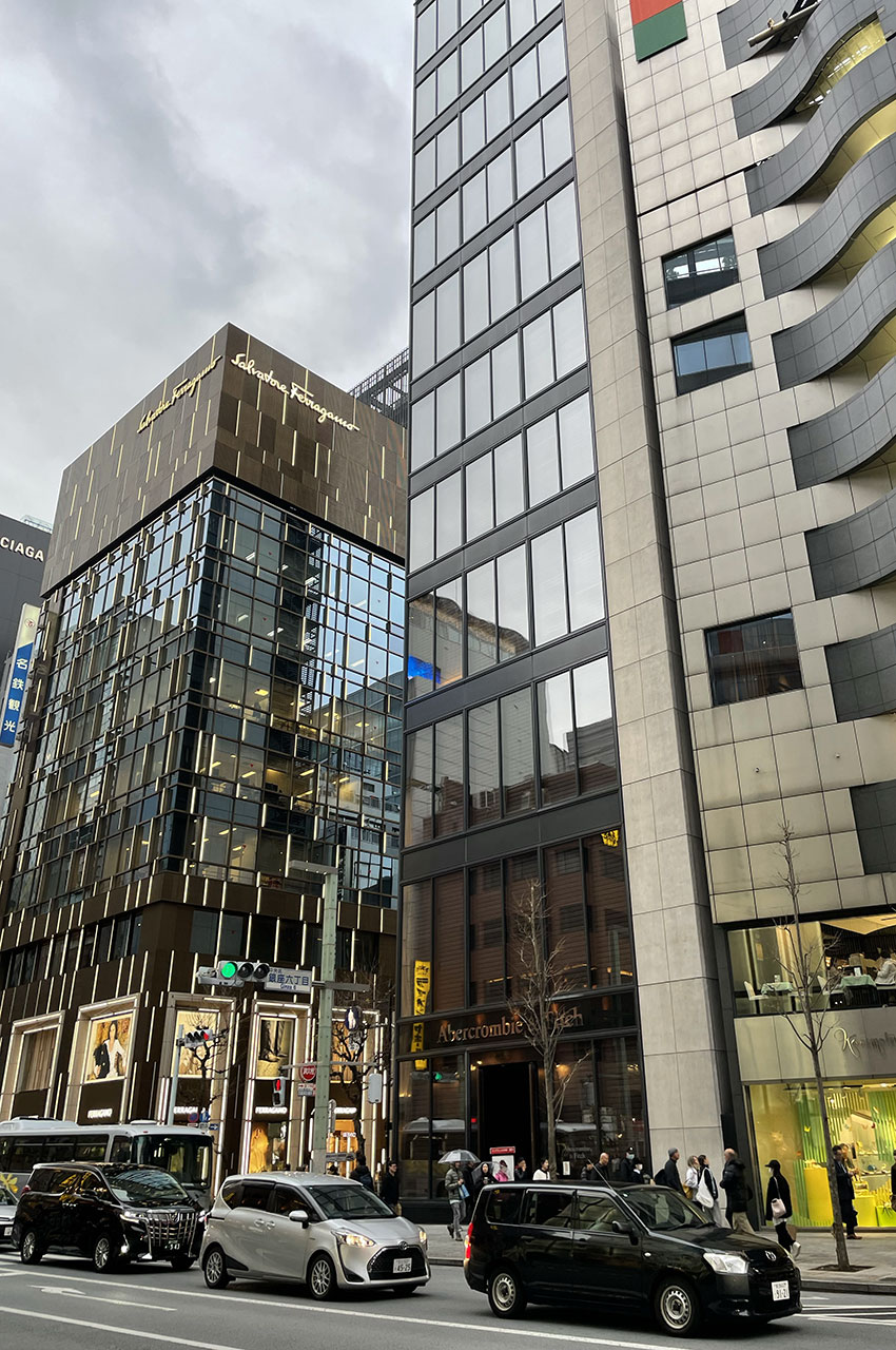 Promenade dans les rues de Ginza
