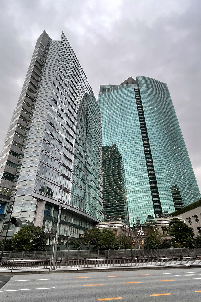 Le quartier de Shiodome et la tour Panasonic