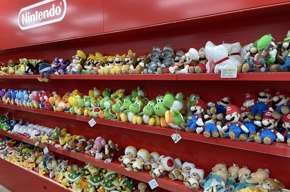Des peluches par milliers au Nintendo Store de Shibuya