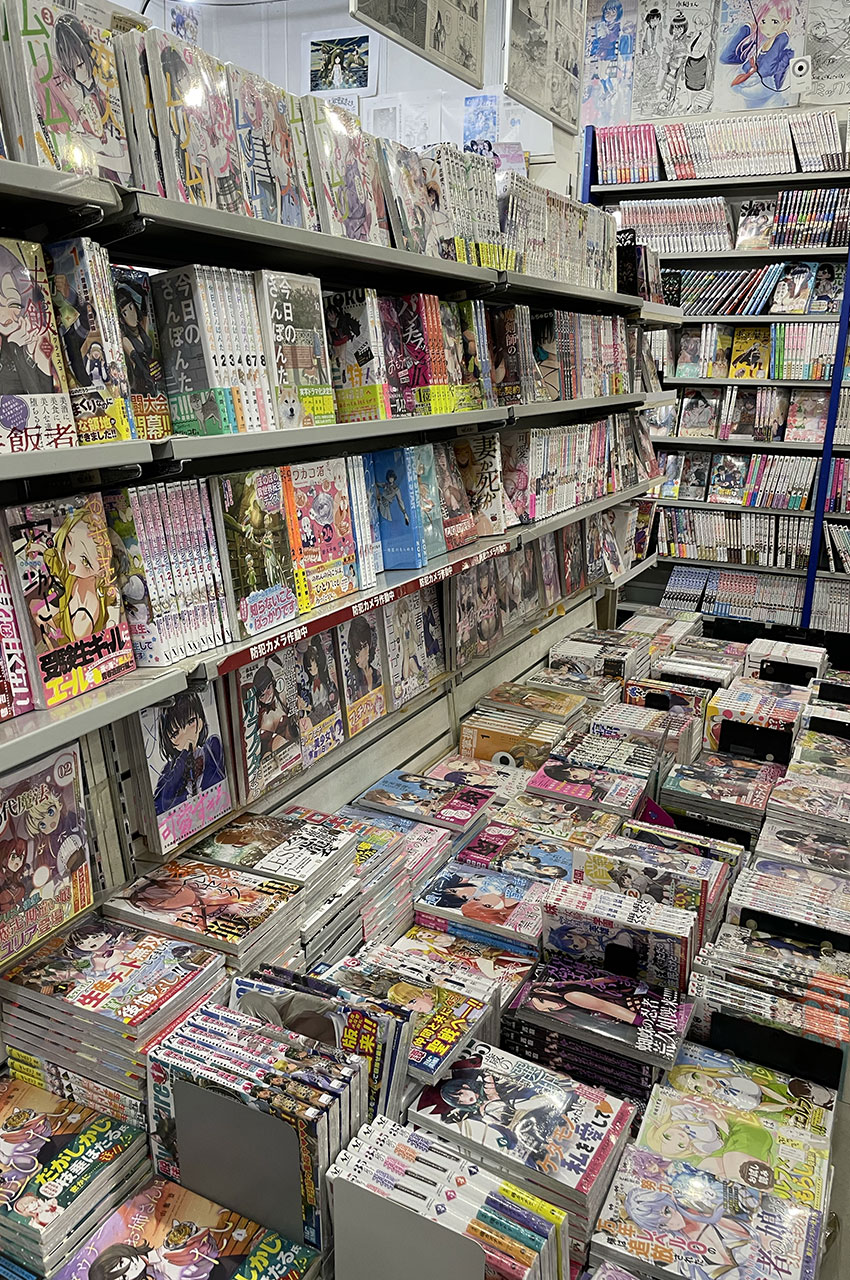 Visite d'une boutique spécialisée dans les mangas