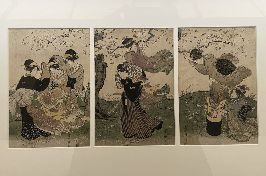 <em>Tempête de fleurs</em> par Utagawa Toyokuni Tempête de fleurs par Utagawa Toyokuni